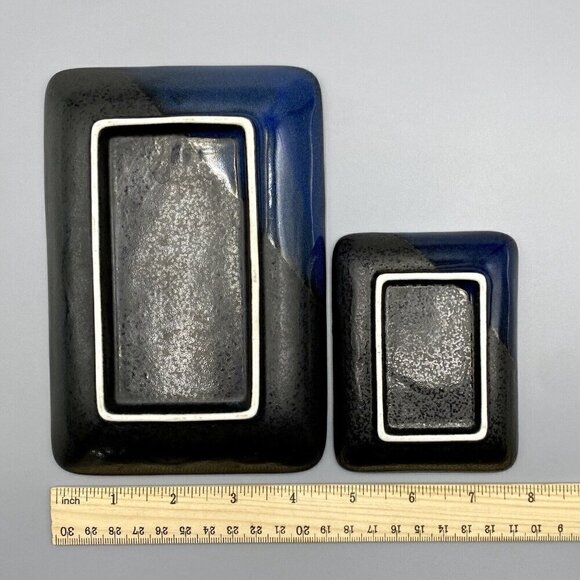 Japanese Sushi Serving Tray And Dish Gray Blue Graphite - Picture 4 of 6